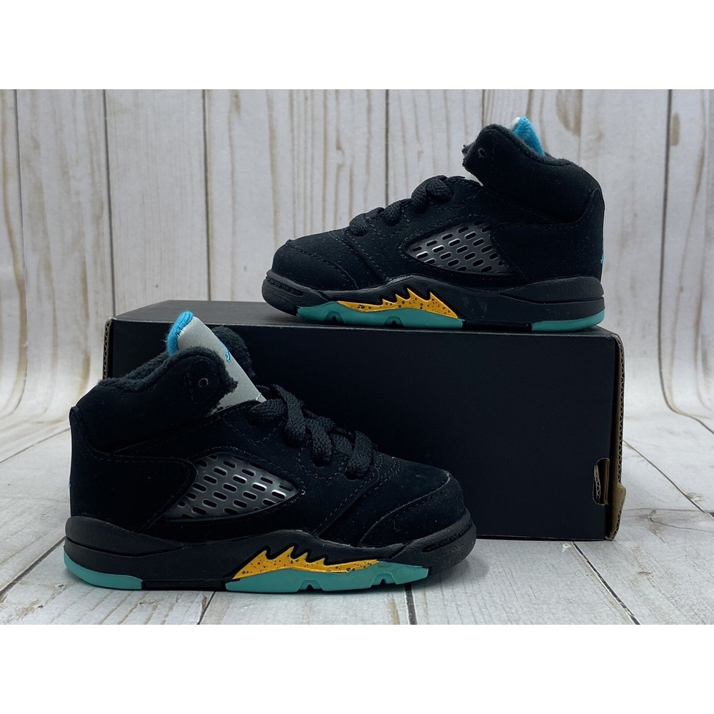 Nike Air‎ Jordan Retro 5 TD Aqua Size 4C 440890‑047